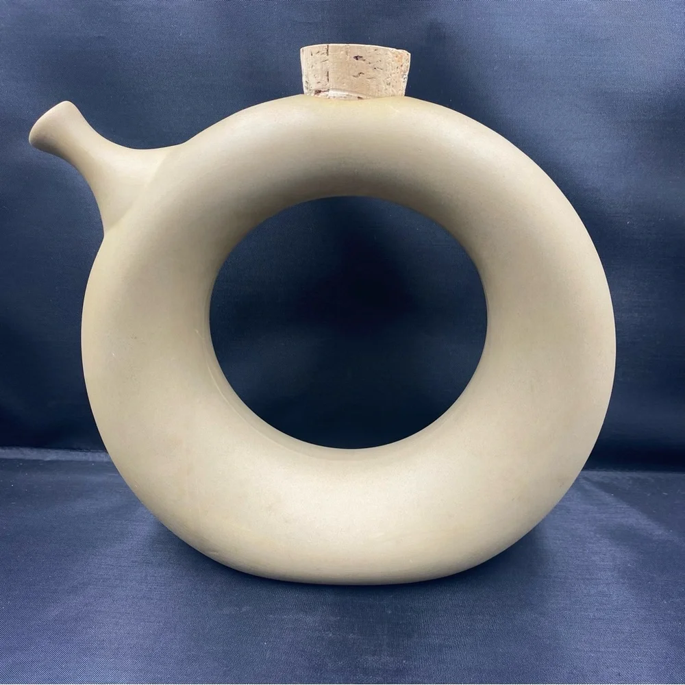 Hartstone USA Pottery “The Wine Tote” Decanter Pitcher With Cork, Signed.